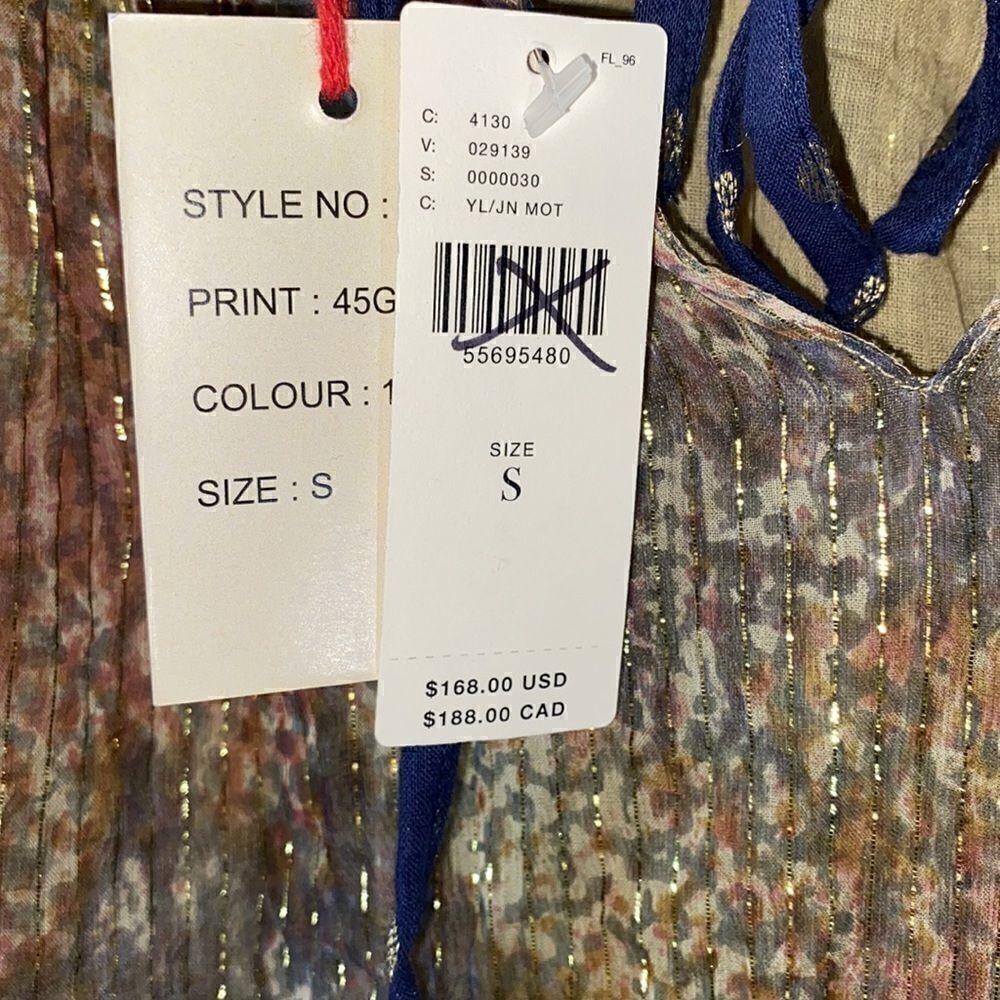 ANTHROPOLOGY RAGA NADINE SHIMMERS MIDI DRESS NEW NWT SMALL & SP - Picture 14 of 14